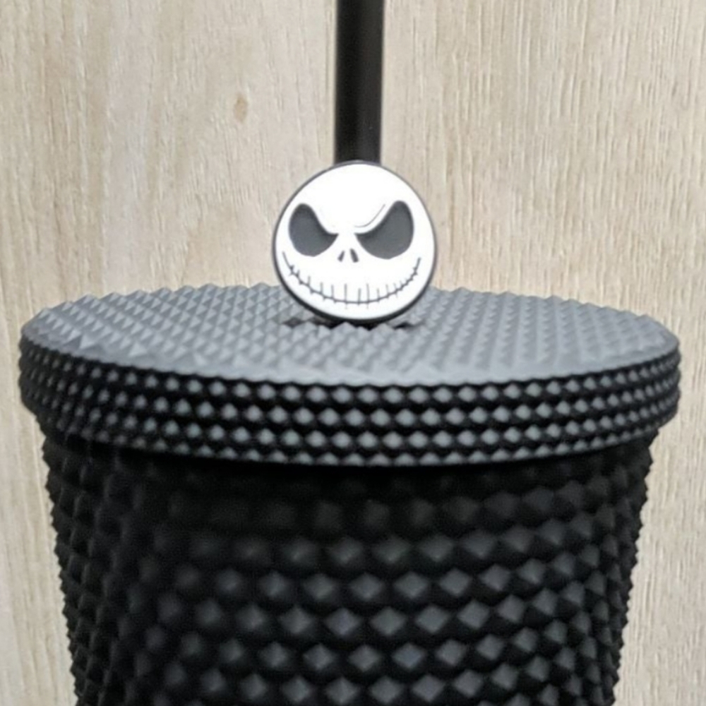 Jack Skellington Nightmare Before Christmas Straw Topper Starbucks Cups